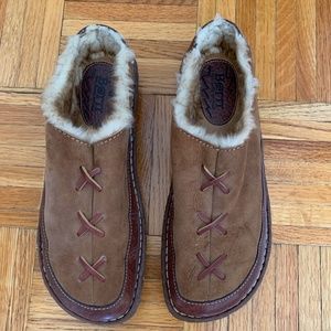 Born Fur Lined Slip-On Moccasin Mules